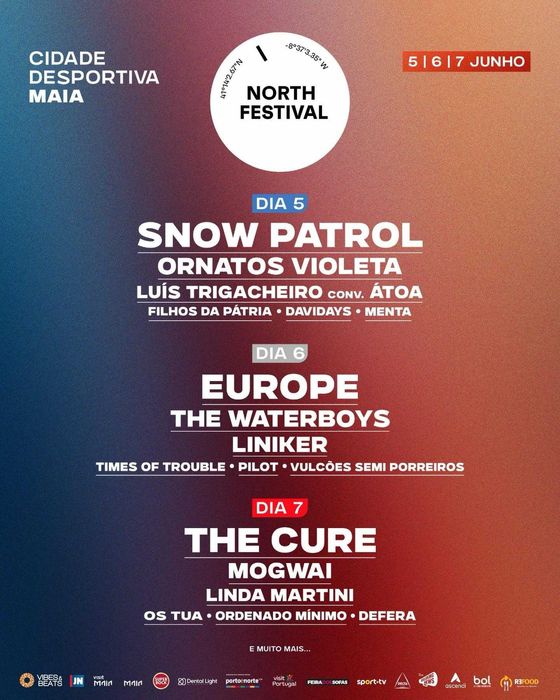 Bilhete North Music Festival - 6 de junho