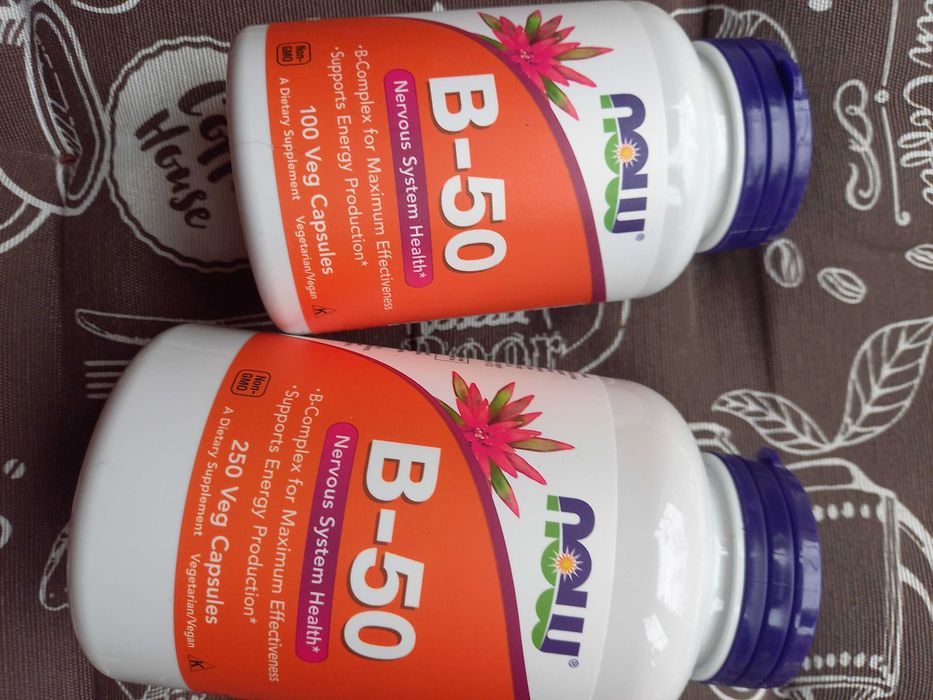 Комплекс витаминов группы Б B-50 В-100 Now foods B 100 В 50 100 250 шт
