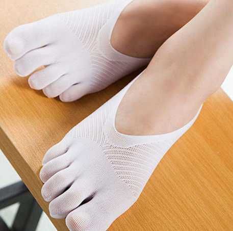 stopki Fivefingers pięciopalczaste  ażurowe białe