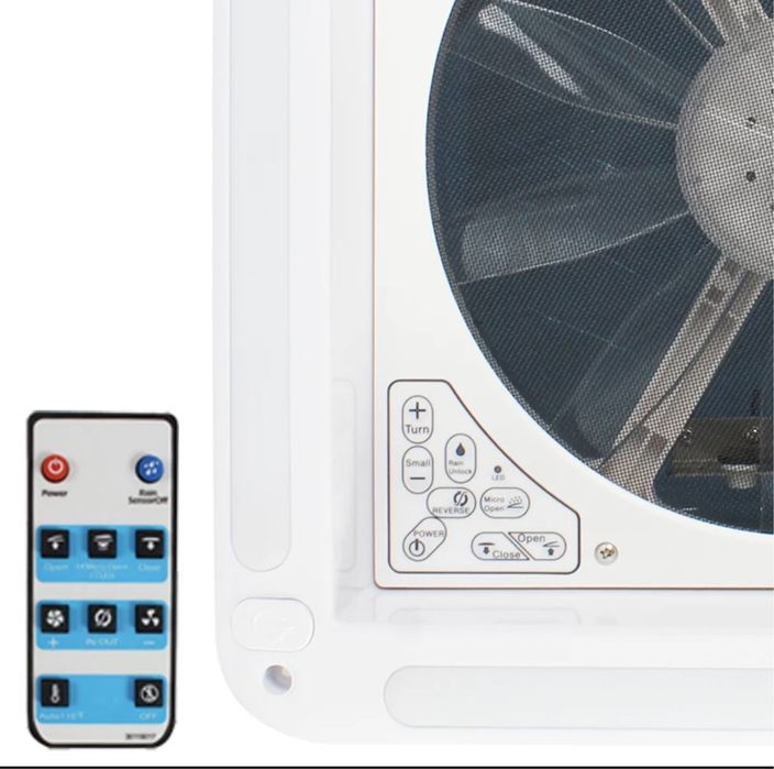 Wentylator do kampera z oswietleniem Led , czujnik deszczu