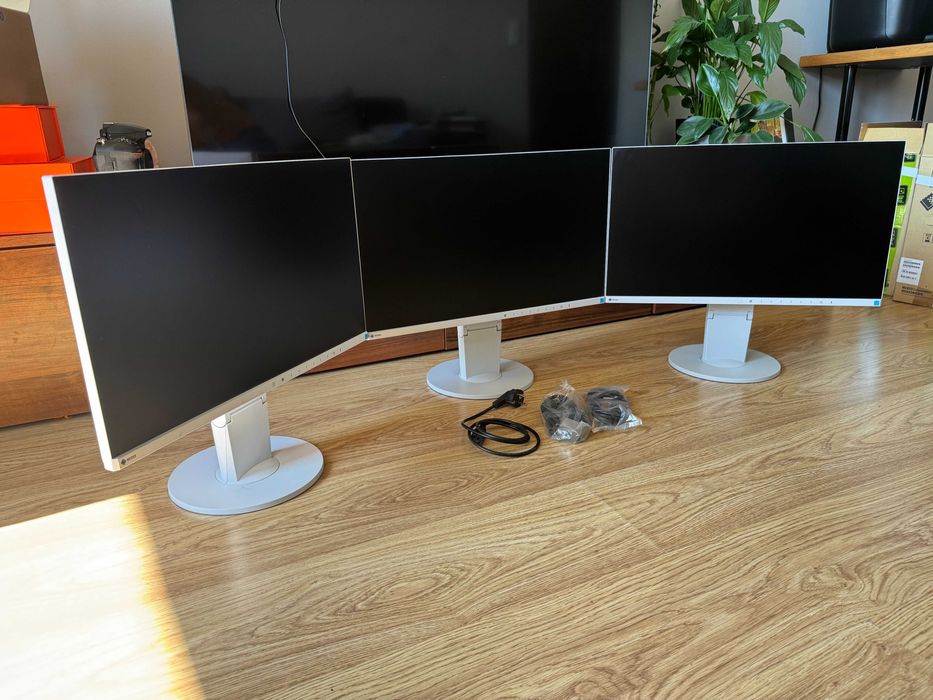 Zestaw 3 monitorów Eizo FlesxScan EV2450 - Stan BDB