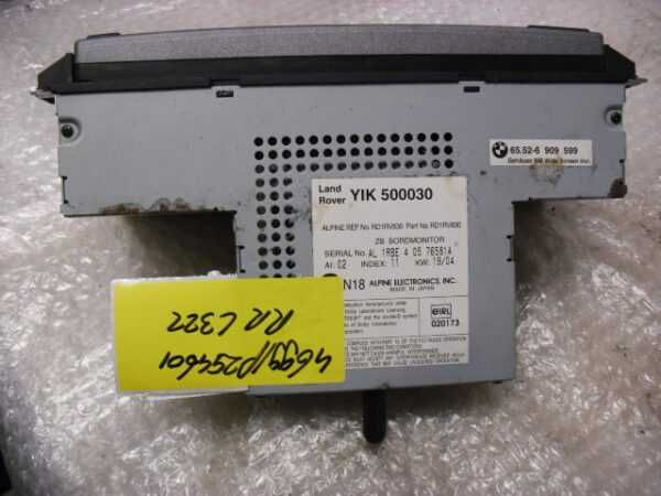Range Rover L322 Ecran display tablier