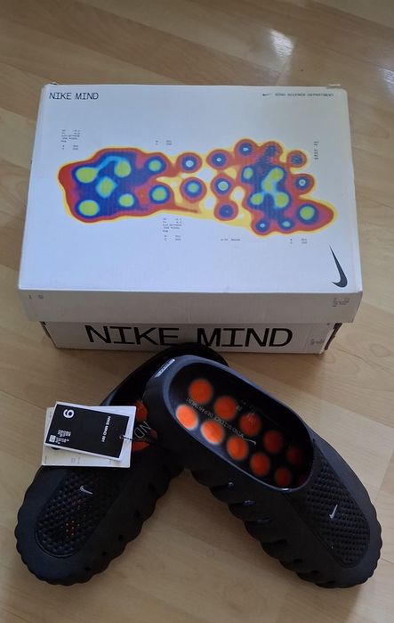 NIKE MIND 001 Black klapki/chodaki