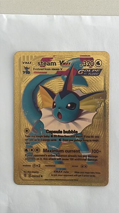 [FALSA] Carta Pokémon Steam VMAX - Vmax