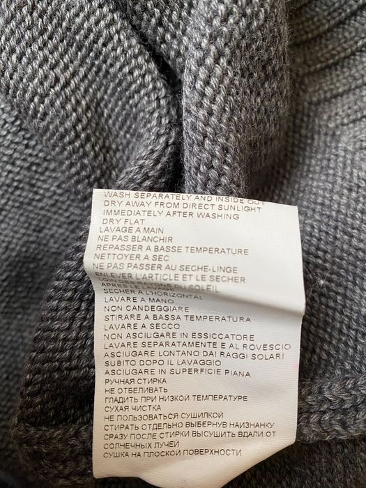 Чоловічий в'язаний светр bikkembergs, сірий, розмір XL, Італія.
