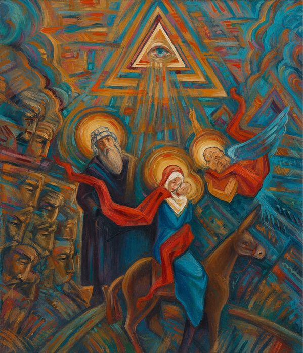 Артхаус картина «Втеча в Єгипет» х/м)
