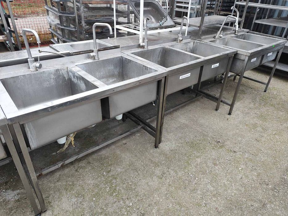 Мойки из нержавейки. Столы, стеллажи, шпильки, зонты