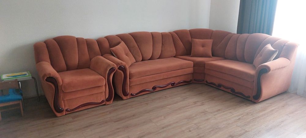 Диван уголок и кресло