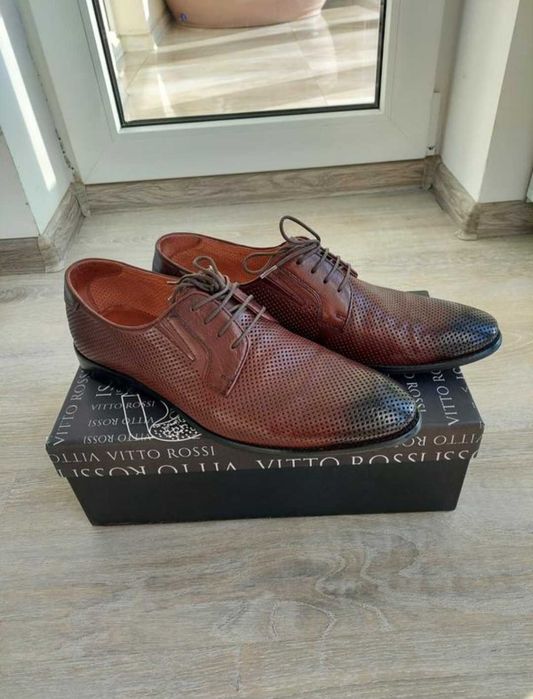 Męskie skórzane buty Vitto Rossi