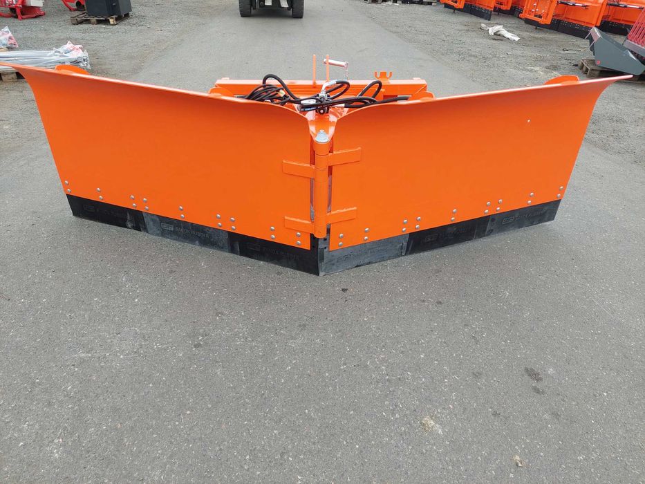 Pług Strzałkowy Metal-Technik 2,6 m-Lemiesz Gumowy - Kopiowanie terenu