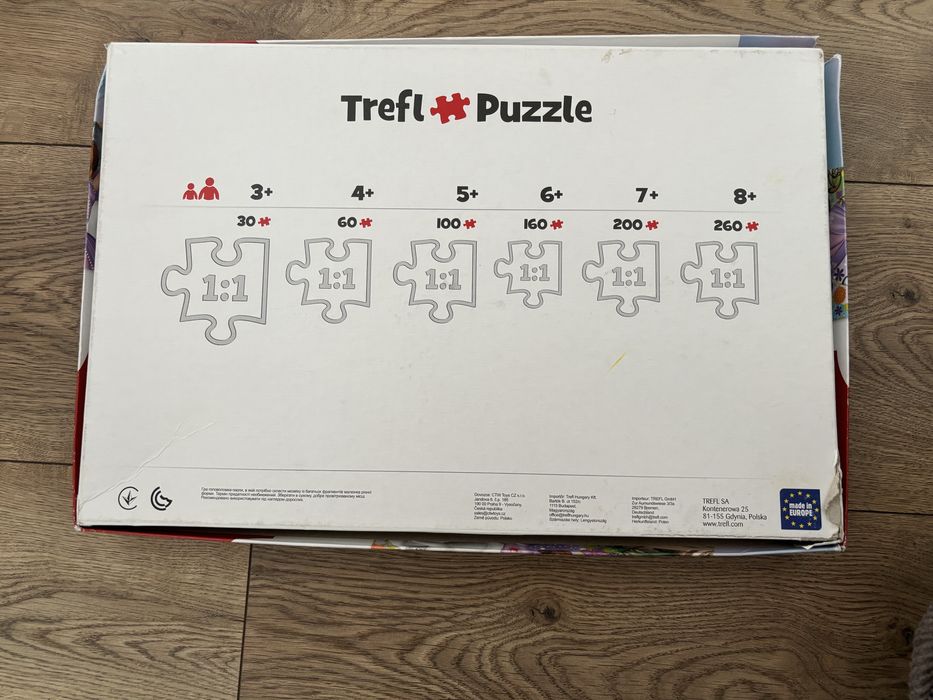 Puzzle 4w1 księżniczka Zosia