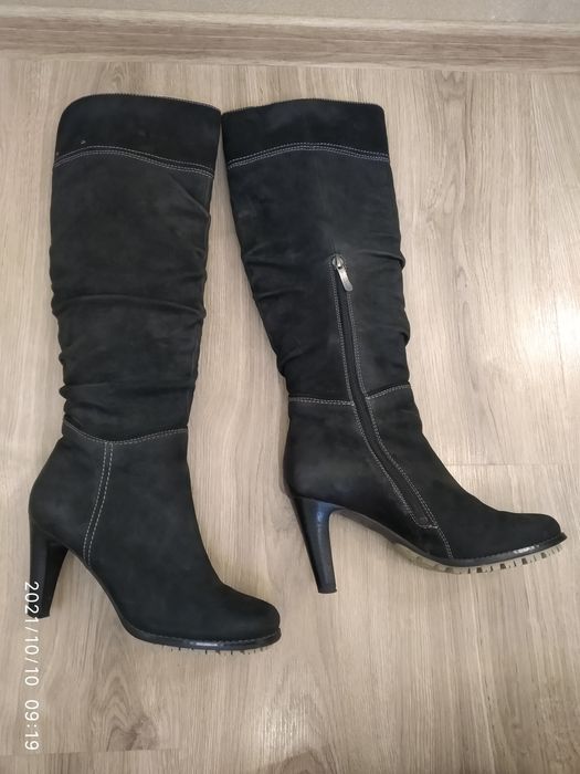 Чоботи жіночі демісезон натуральна замша Респект 38 р 25 см Respect