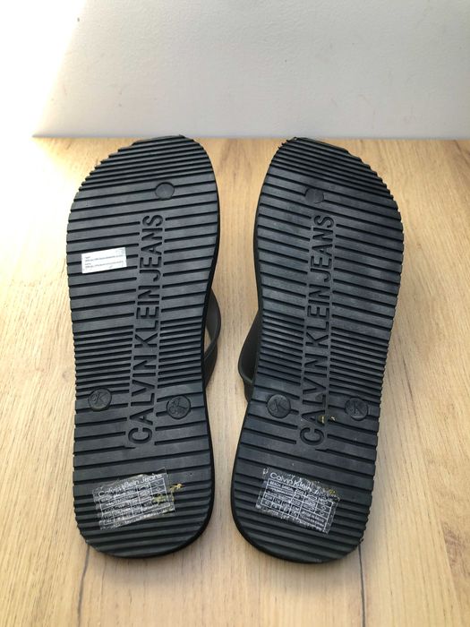 Czarne Japonki  Męskie  Calvin Klein Beach Sandal Rozmiar 43