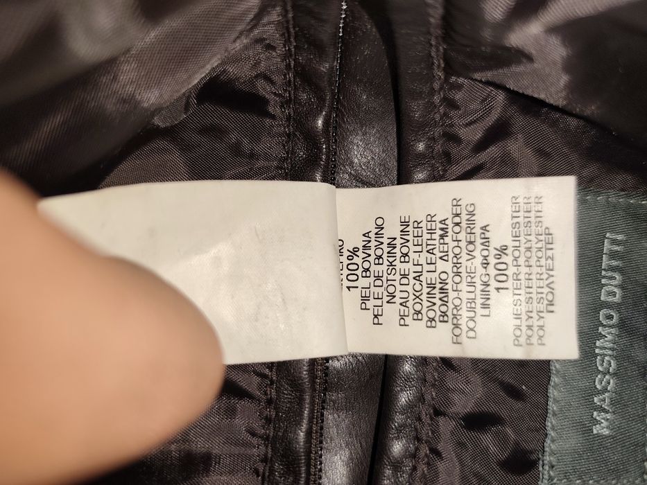 Casaco Masculino de Pele - Massimo Dutti.