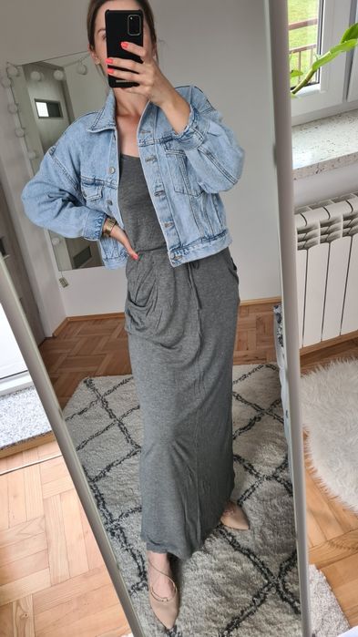Sukienka maxi z wiskozy Reserved
