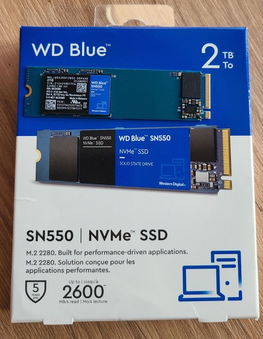 SSD диск 2TB WD Blue sn550 (m.2)