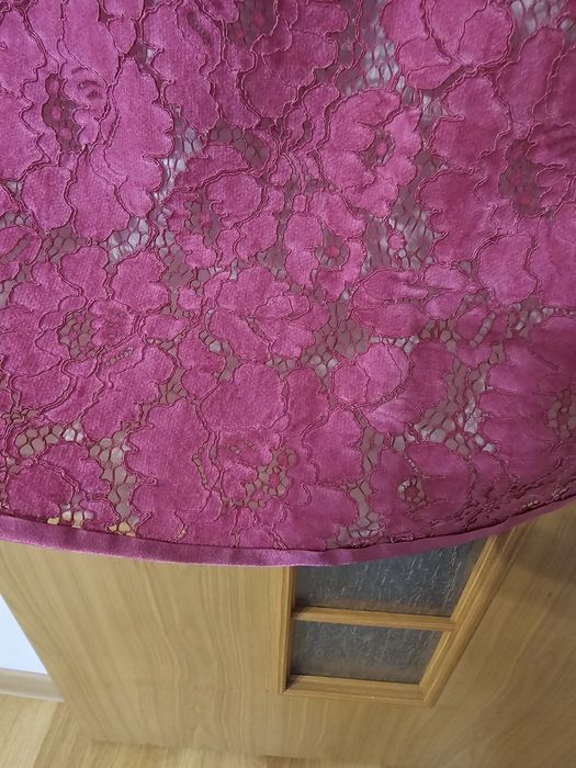 Sukienka letnia koronka Fuksja/ róż r.42