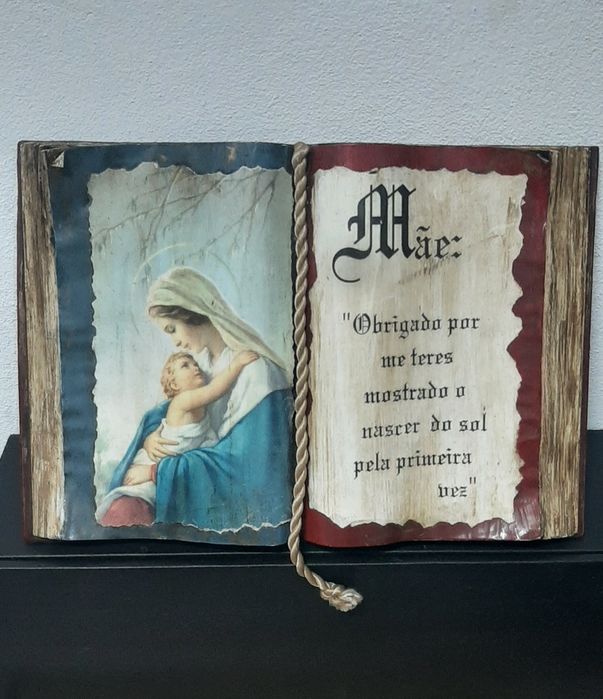 Livro decorativo  "Mae"