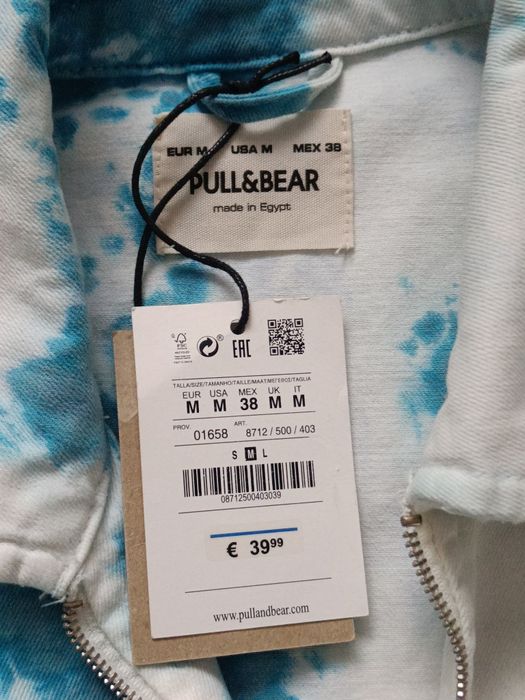 Męska kurtka tie dye bleach L
