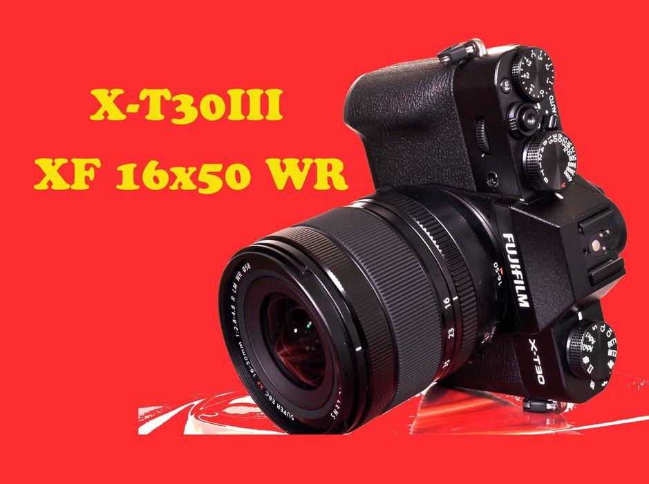Fuji X-T30III + XF 16x50 WR. Novo, zero fotos, garantia 3 anos Fuji PT