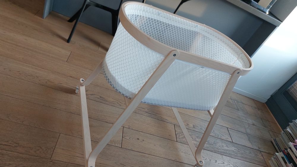 Lozeczko kółkach kołyska niemowlęce wozek  ikea alksvard