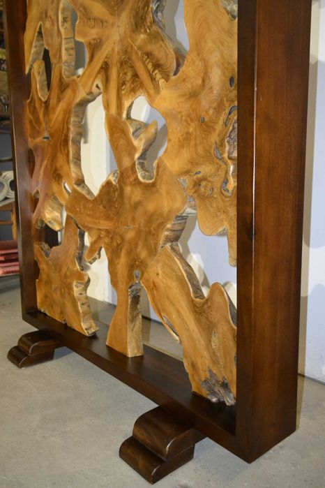 parawan .ścianka ozdobna .tek .205/140 cm.