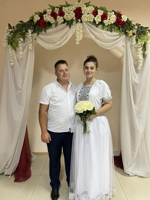 Платье с вышиванкой