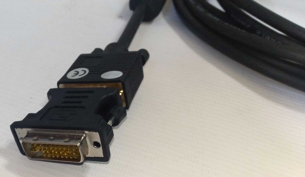 Kabel D-SUB VGA-VGA + DVI przejściówka 4.5m Przewód FULL HD