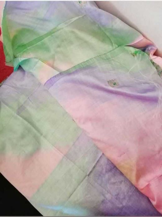 Tecido seda bordada 3m*1,12 lindo