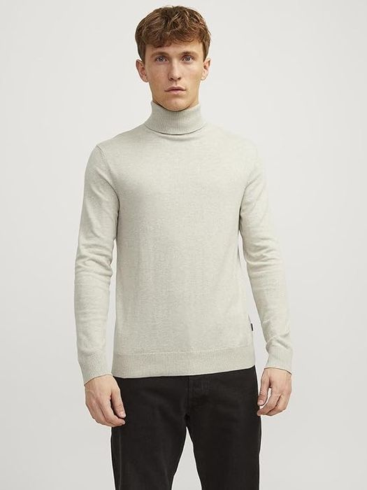 Jack&jones golf męski beżowy casual l 27ca