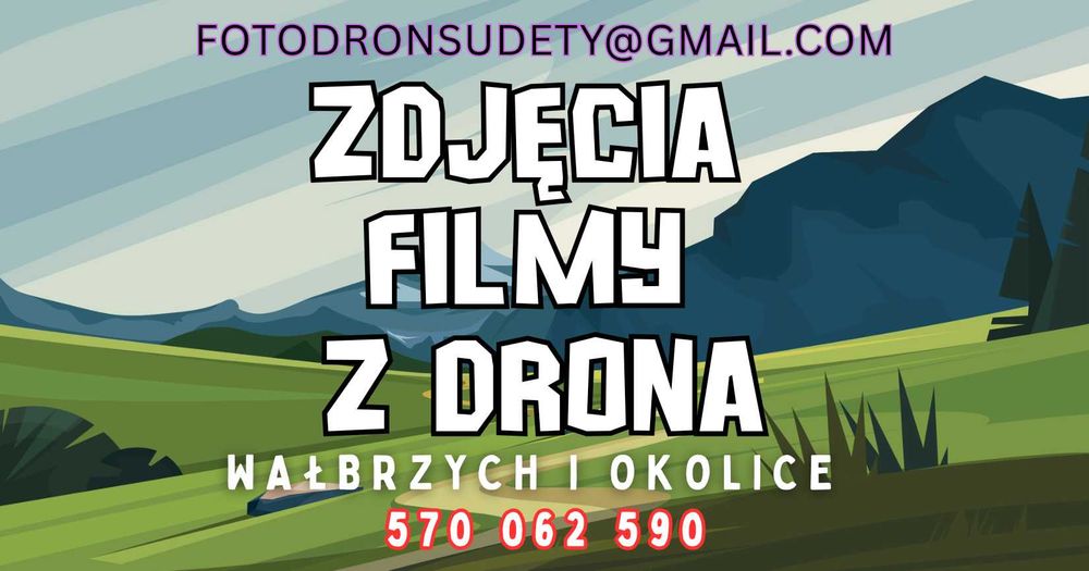 Nagrania i fotografie z drona – szybkie terminy, Dolny Śląsk
