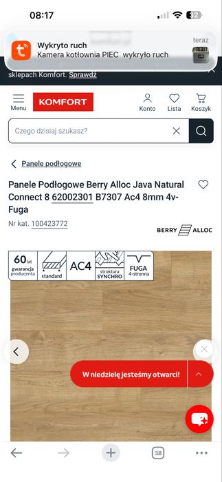 Panele BERRY ALLOC java natural  conect!