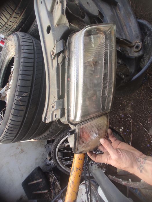 Frente fibra faróis westing audi a4b5