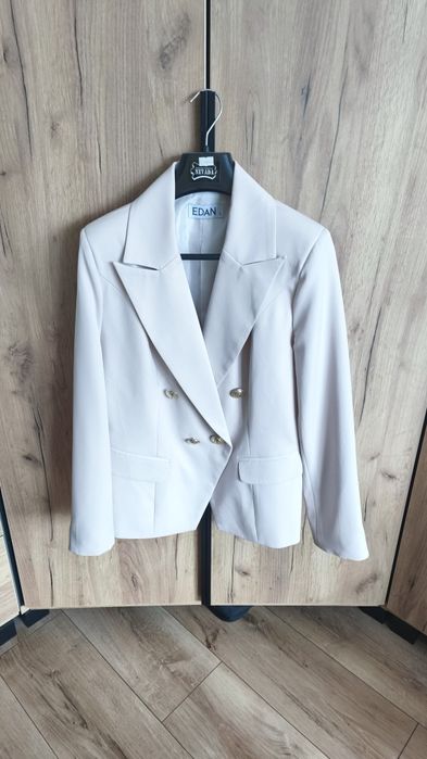 Marynarka żakiet Edan polski producent beż rozmiar L/40