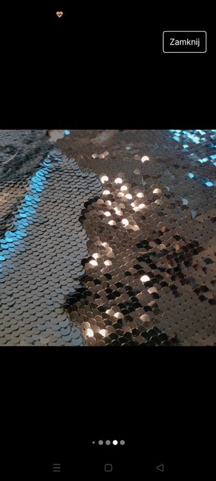 Poszewka ozdobna na poduszkę home&you czarna cekiny 45x45