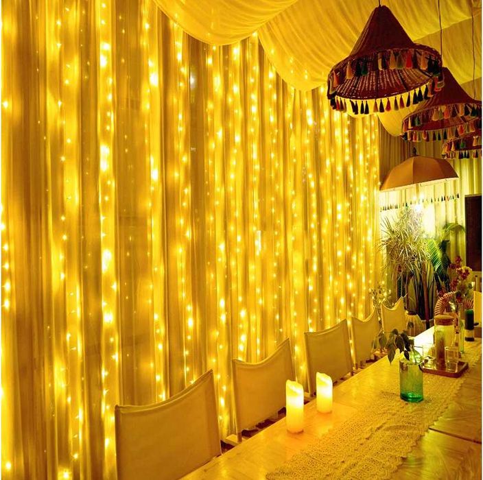 Nowe Lampki Led Kurtyna Super Światło