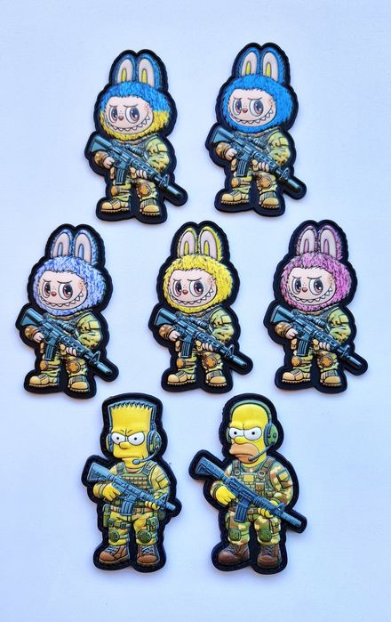 Шеврон  патч нашивка очі глазки світиться