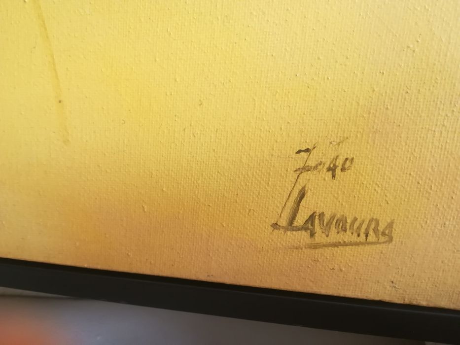Quadro. Arte Contemporânea. João Lavoura. Óleo s/Tela