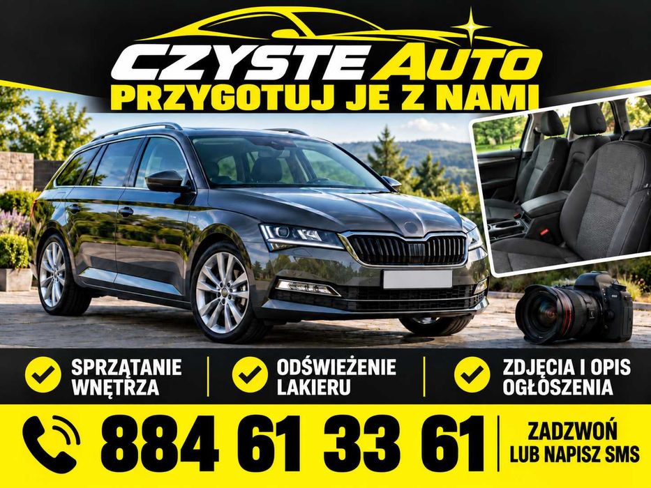 Sprzątanie aut • Pranie tapicerki • Przygotowanie do sprzedaży
