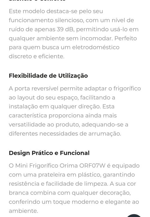 Mini frigorífico novo em caixa e com garantia