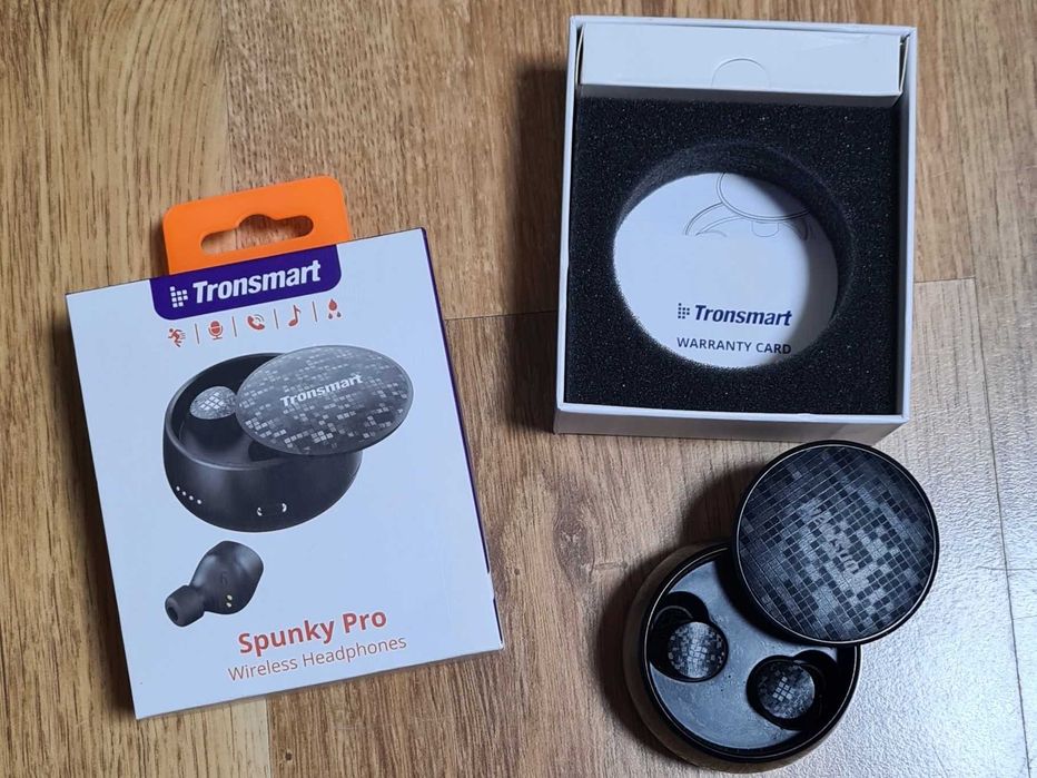 Słuchawki bezprzewodowe Tronsmart spunky pro, dokanałowe, pełny zestaw