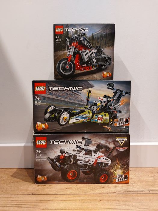 3 zestawy Lego Technic dla 7latka