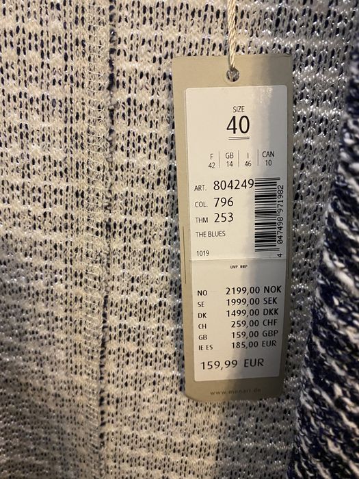 Płaszcz  włoski monnari italy L szary przepiękny