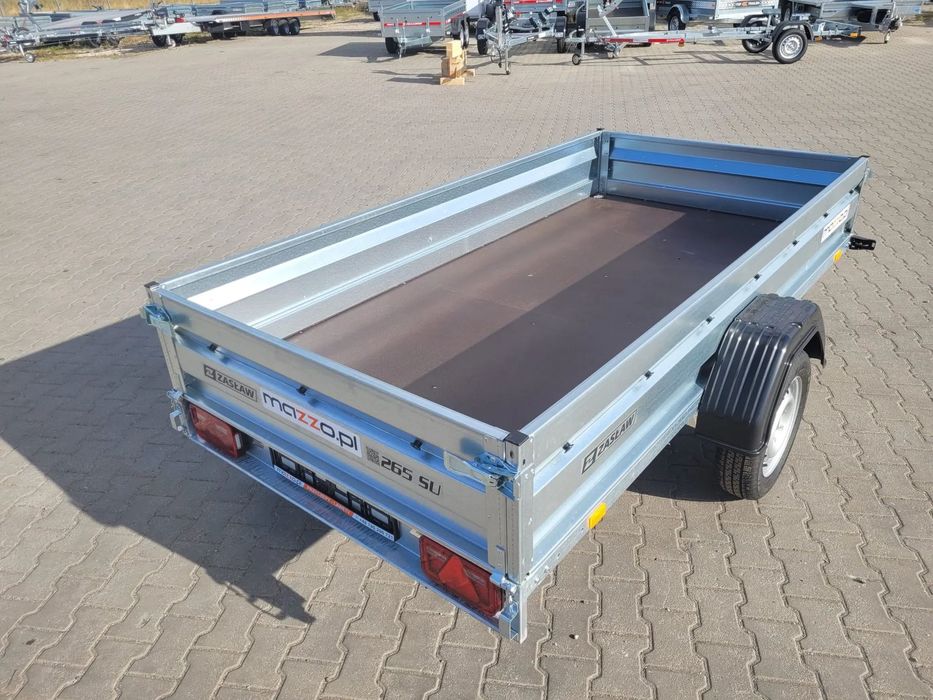 Zaslaw Dostawa Przyczepka Uchylna Dmc750kg 265X132x35cm Solidna I