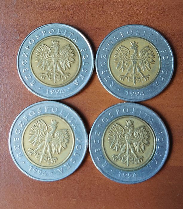 5 zł z 1994 r.  Pierwszy rok emisji (cena za szt.)