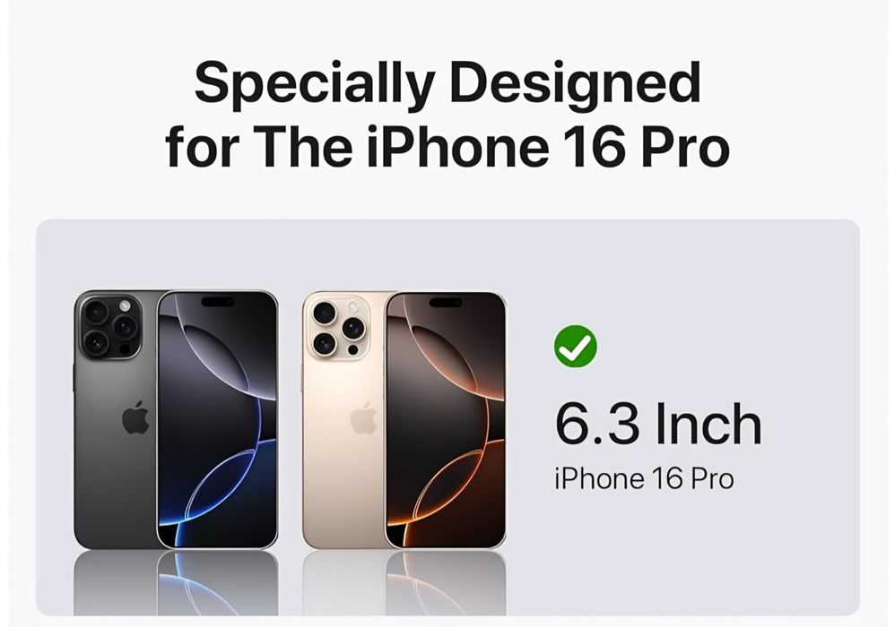 Protetor Ecrã Vidro Temperado SOOPII para iPhone 16 Pro - 2 Unidades