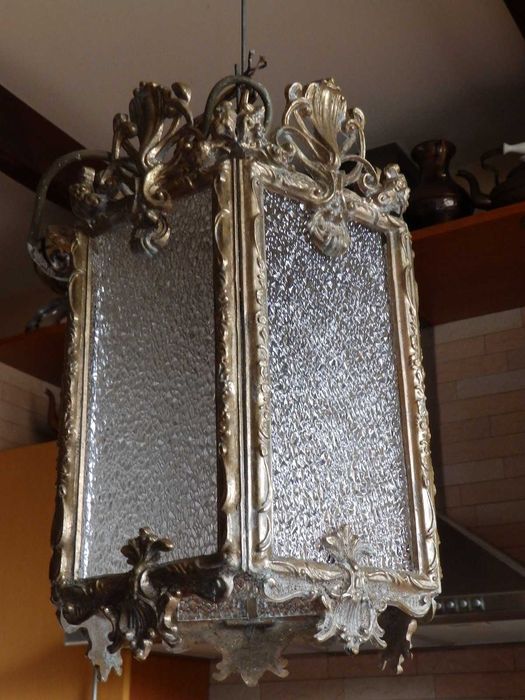 Люстра- Фонарь . Бронза