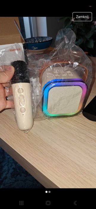 Głośnik z mikrofonem karaoke nowy!