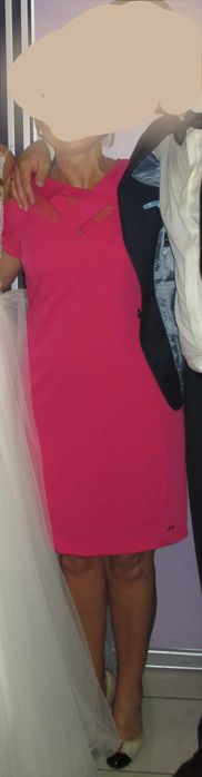 Sukienka w kolorze fuksji, rozm. 38/40