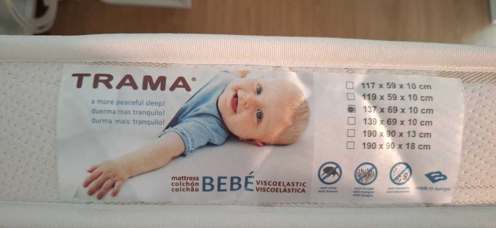 Colchão de bebé TRAMA – Viscoelástico